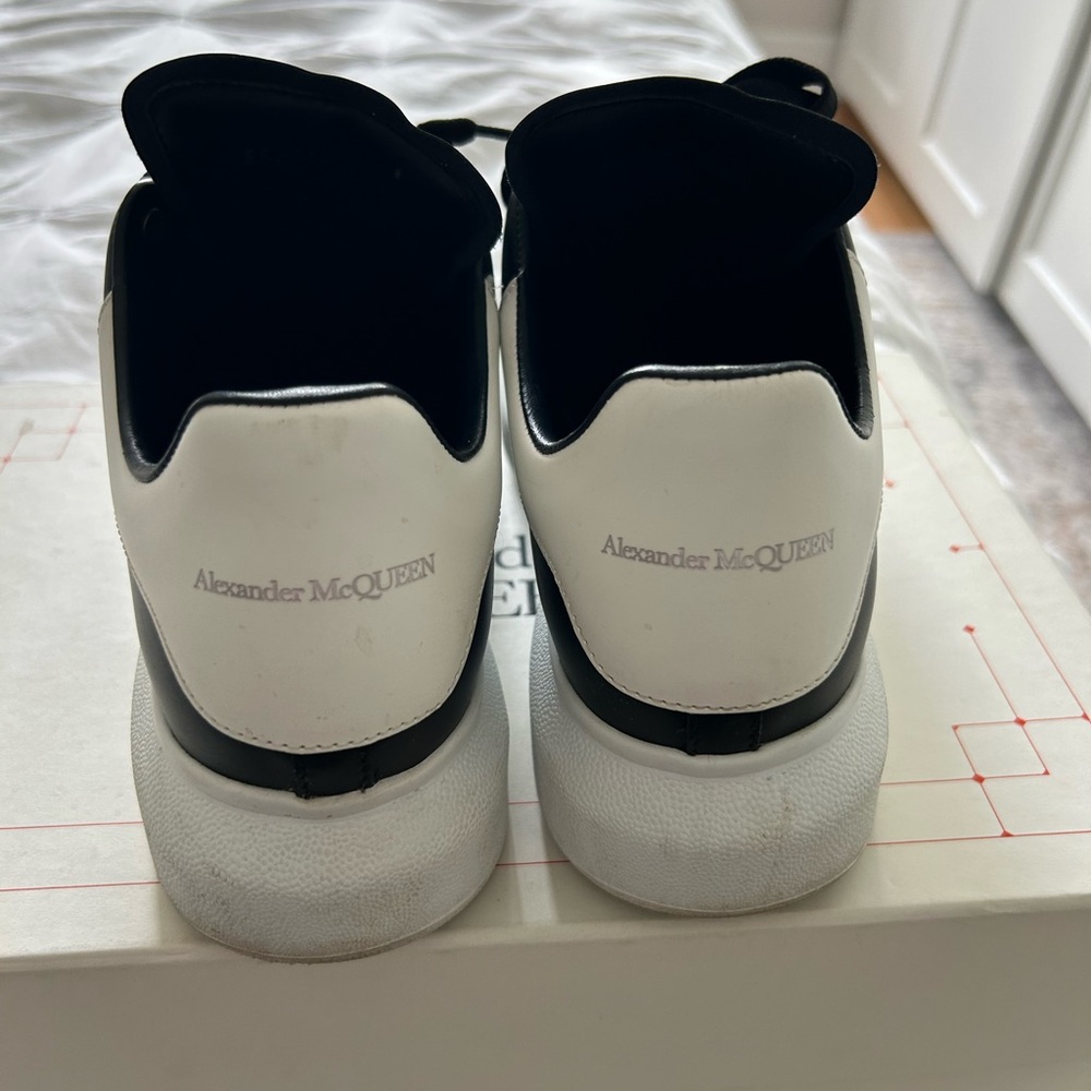 Alexander McQueen White and Black Sneakers